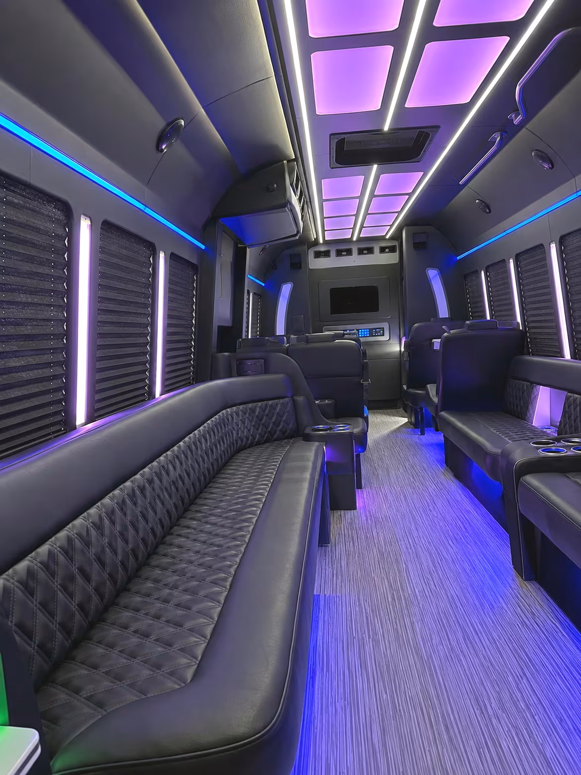 New York Bachelor & Bachelorette Transportation party bus interior