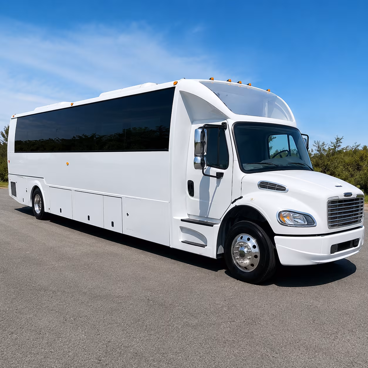 New York Private Event Transportation party bus exterior