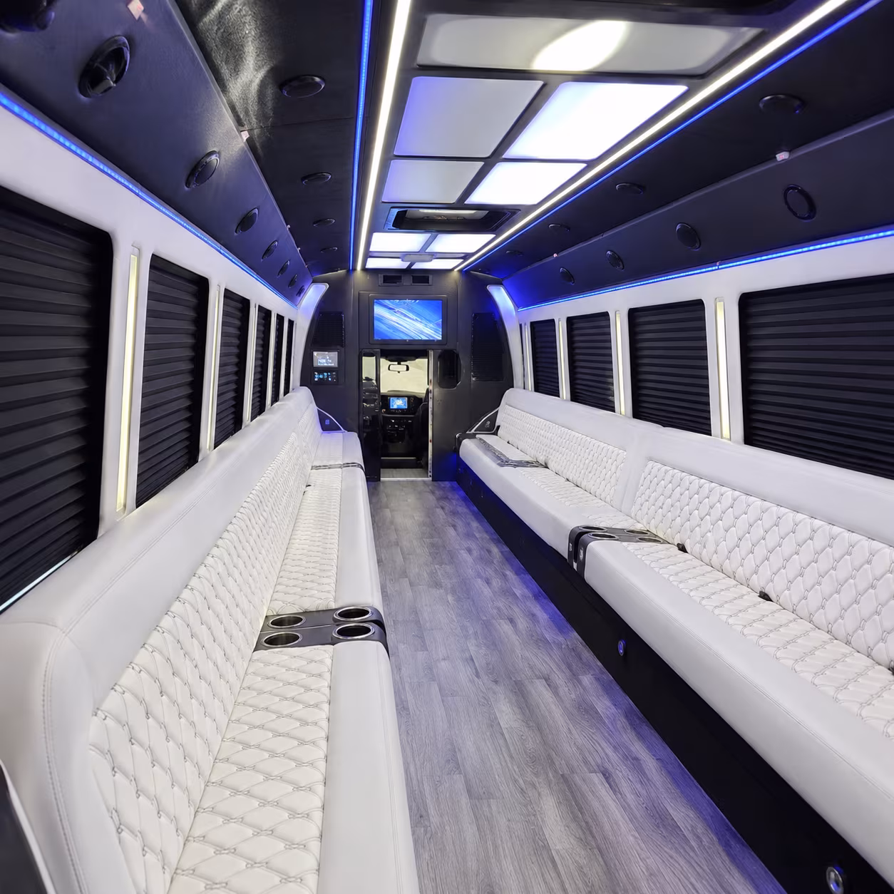 New York Private Event Transportation party bus exterior