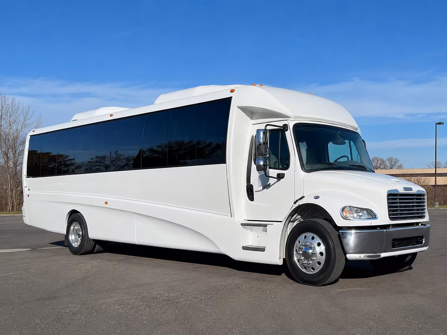 New York Wedding Transportation party bus exterior
