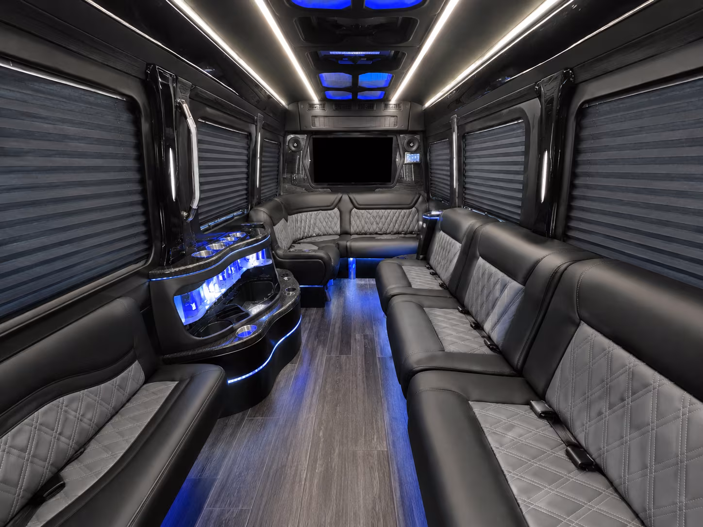 14 Passenger Sprinter Limo Inside