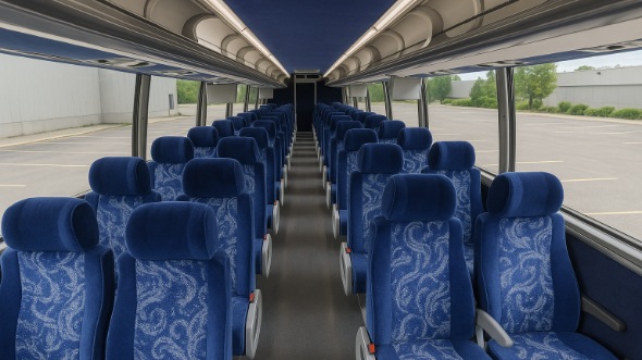Interior of Charter Bus Company New York's 48 Passenger Charter Bus in New York