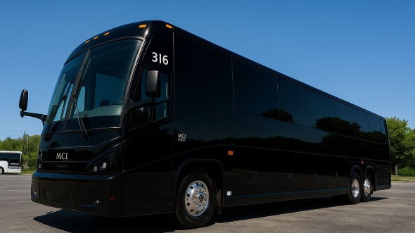 Exterior of Charter Bus Company New York's 48 Passenger Charter Bus in New York