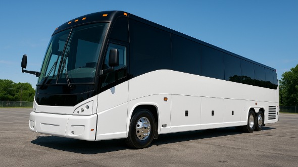 Exterior of Charter Bus Company New York's 56 Passenger Charter Bus in New York