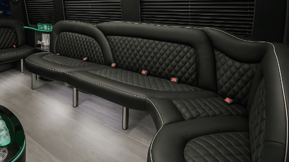 new york 15 passenger party bus interior