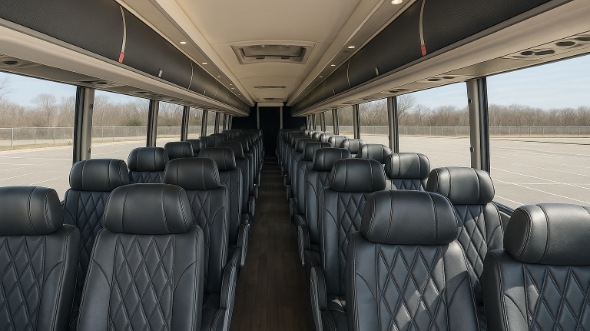 54 passenger charter bus interior